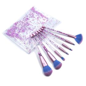 7 Pcs Quicksand Makeup Brushes With Bag