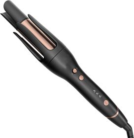 Anti-Scald Automatic Curling Iron, Novus Rotating Curling Iron, Ceramic Curling Iron, Auto Curling Wand Adjustable Steering, Time Reminder, 30Min Auto